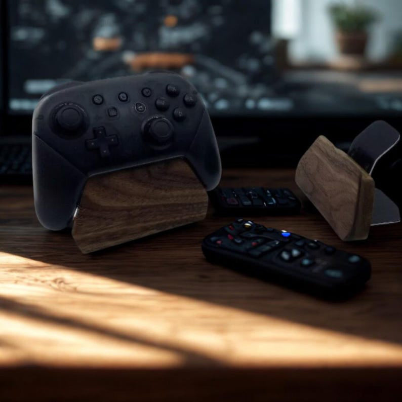 Jhati Handmade Black Walnut Game Controller Stand