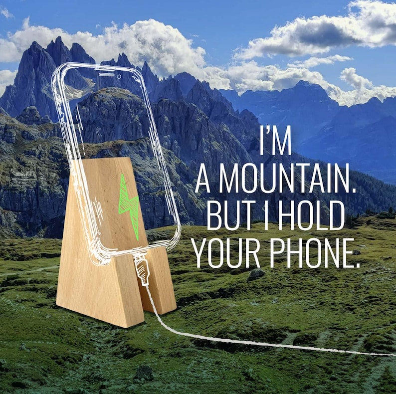 Jhati Minimalist Wooden Cell Phone Stand