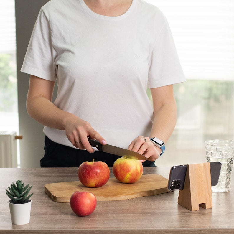 Jhati Minimalist Wooden Cell Phone Stand