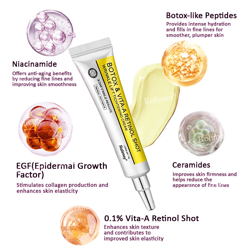 Wrinkle-Lift Botox-Effect like Peptides & Vita A Retinol Shot