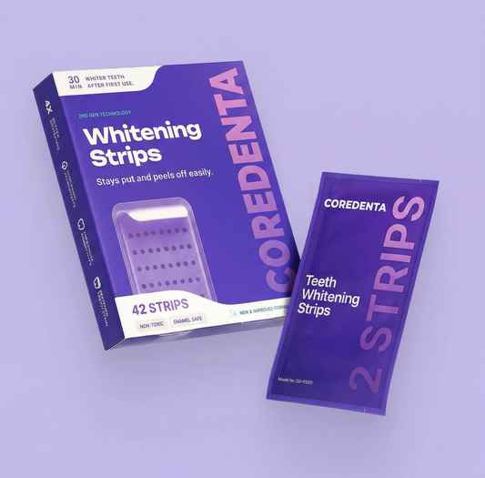 Jhati® COREDENTA Purple Non Sensitive Teeth Whitening Strips