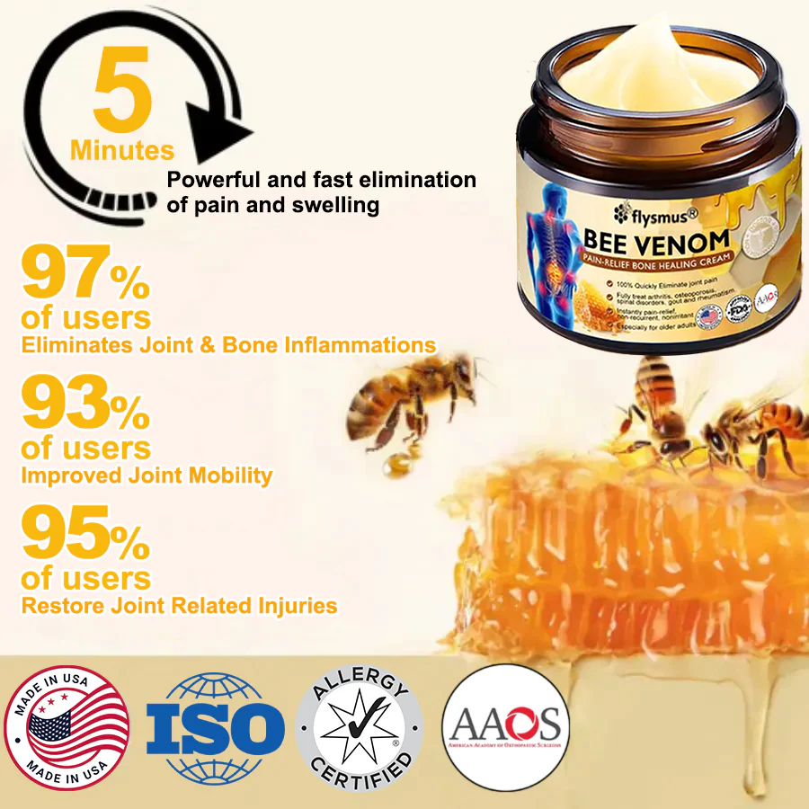 ⭐️Jhati® Bee Venom Instant Ultra Strength Pain Relief Therapy Cream