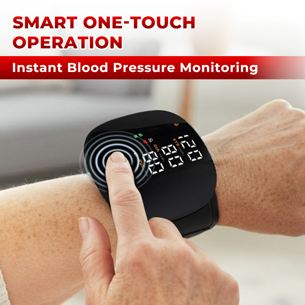 Jhati® Home LED Touch Screen Rechargeable mmHg Wrist Monitor