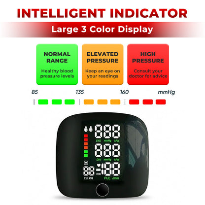 Jhati® Home LED Touch Screen Rechargeable mmHg Wrist Monitor