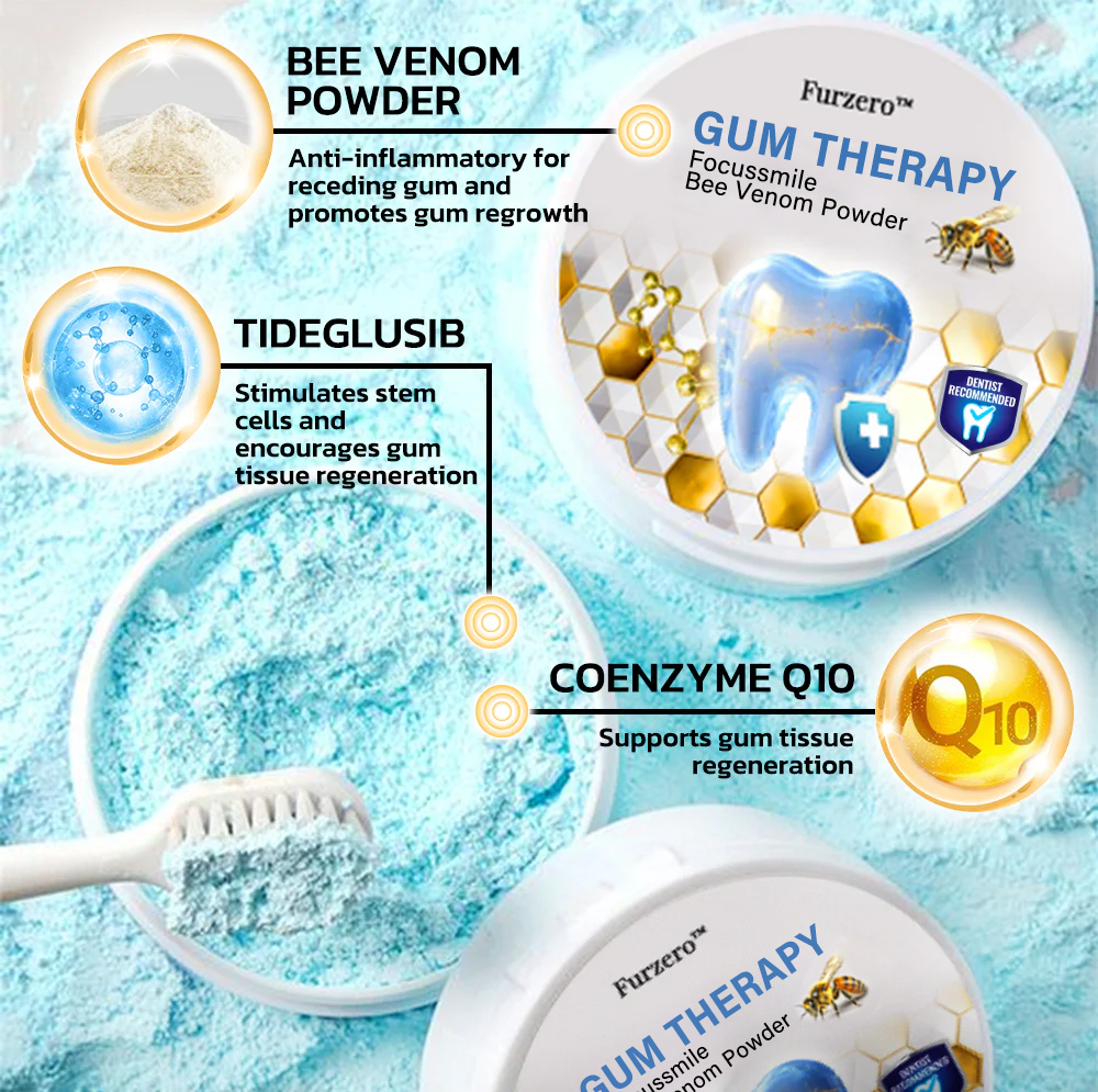 🏆Furzero® Focussmile bee venom treatment powder for oral use🦷